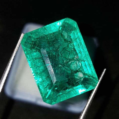 Natural Columbian Emerald 8 9cts Emerald Cut Certified Loose Etsy