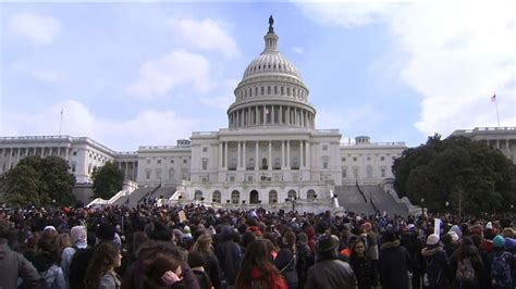 Students Stage Walkout To White House Capitol Youtube