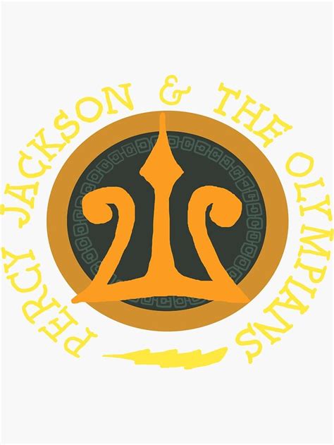 Percy Jackson Logo Sticker By Ronnie Percy Jackson Percy Jackson Tattoo Jackson