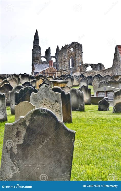 Whitby Abbey And Graveyard Stock Photo Image Of Cemetery 23487680
