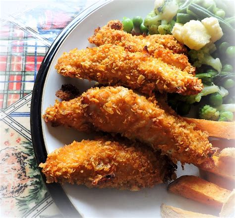 Guilt Free Chicken Strips And Sweet Potato Fries The English Kitchen