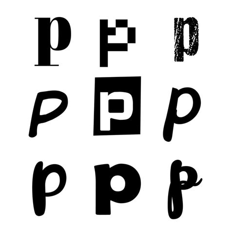 Small Letter P Alphabet Design 3218585 Vector Art At Vecteezy