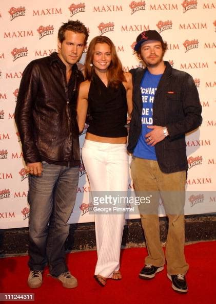 Ryan Reynolds Bobette Riales And Danny Masterson During Maxim News Photo Getty Images