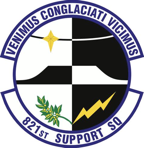 Emblem of the 821st Support Squadron, a squadron of the United States Air Force | Military ...