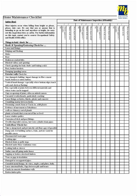 Preventive maintenance (or preventative maintenance) is work that is performed regularly (on a scheduled basis) in order to minimize the chance that a certain piece of equipment will fail and cause costly unscheduled downtime. 30 Preventive Maintenance Schedule Template Excel in 2020 | Home maintenance checklist ...