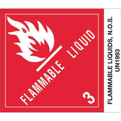 Paper Hazardous Shipping Labels Flammable Liquid Berlin Packaging