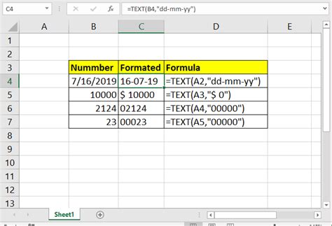 How To Convert Number To Text Using The Excel Text Function In