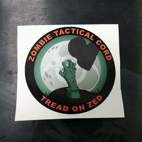 3 Zombie Tactical Cord Decal