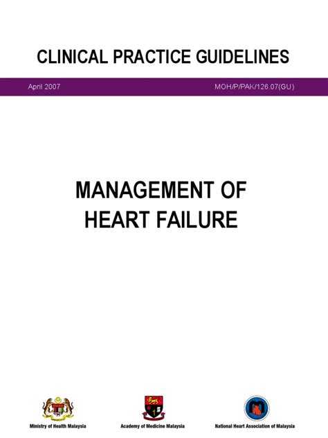 Heart failure management in 2019 mark f aaron, md, facc. CPG Management of Heart Failure | Heart Failure ...