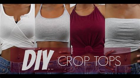 Diy Crop Tops Out Of Tank Tops 4 Styles Jeanae Melisa Youtube
