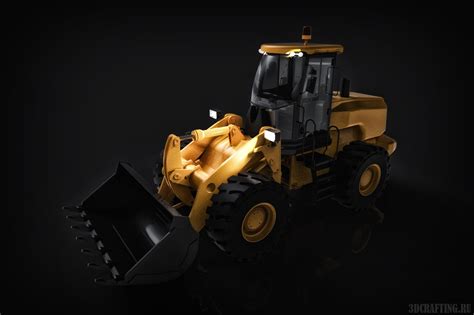 Front End Loader 3d Model 20 Fbx Dxf Dwg Dae Obj X 3ds Max