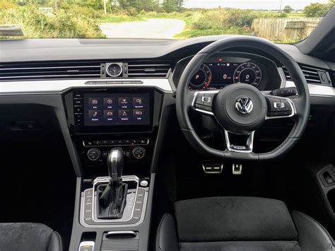 The Interior Of The Volkswagen Arteon R Line Changing Lanes