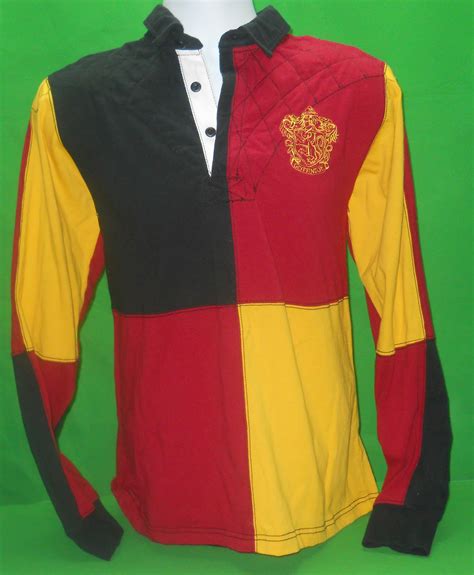 Authentic Harry Potter Quidditch Gryffindor Jersey Rugby Shirt Vtg