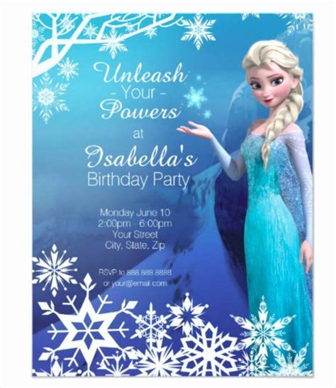 Free Invitation Edit Frozen Editable Frozen 2 Elsa Birthday