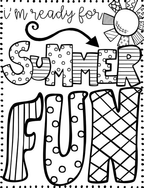 Summer and spring coloring page. June Coloring Pages - Best Coloring Pages For Kids