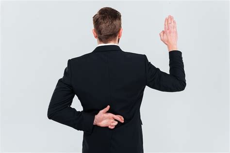 Premium Photo Back View Of Business Man In Black Suit Lying Holding