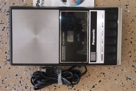 vintage panasonic cassette tape recorder and player model