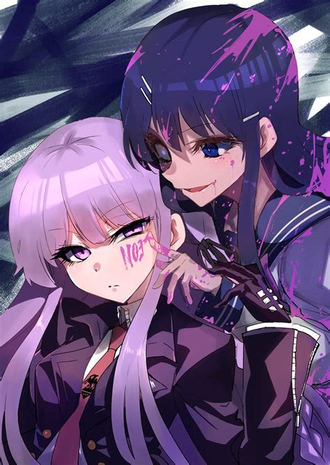 Kirigiri Kyoko And Maizono Sayaka Danganronpa And More Drawn By