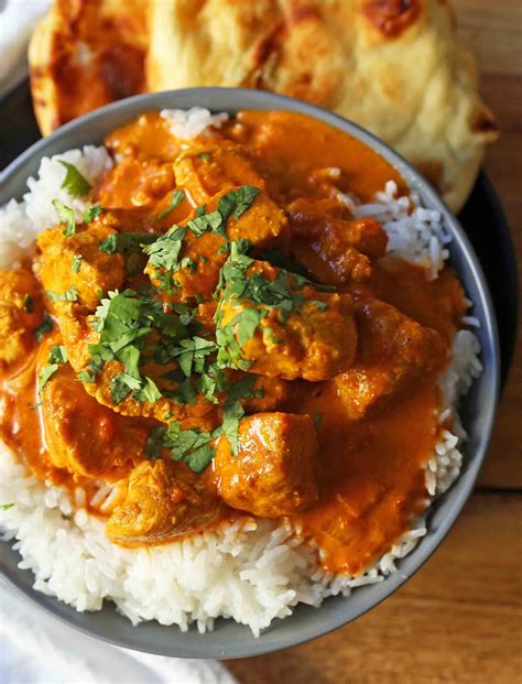 Chicken Tikka Masala A Popular Indian Dish With A Spiced Tomato Cream