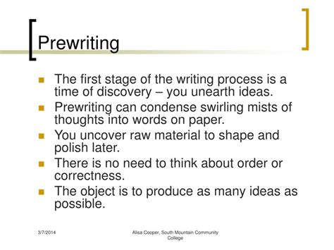 ppt prewriting powerpoint presentation free download id 26006