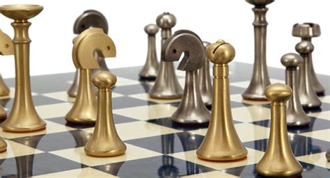 Steel chess set, chess set, unique chess pieces, modern chess, metal chess set, rustic chess set, industrial chess set, minimalist chess set. Modern Chess Sets - The Regency Chess Company Blog