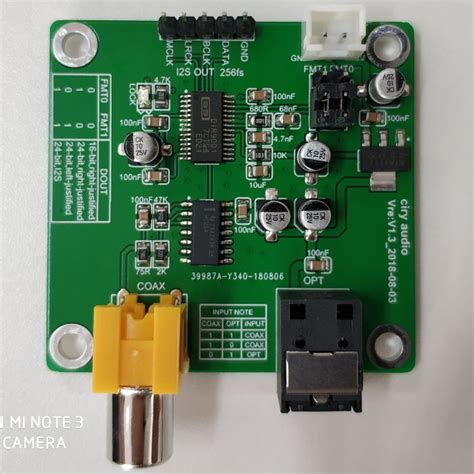 Spdif, or the sony/philips digital interconnect format) is used to carry or transport digital audio signals in consumer electronic equipment such as cd and dvd players, pc audio cards. USD 16.10 (In stock) DIR9001 Module Coaxial Fiber ...