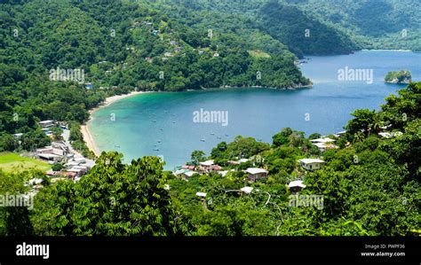 Global View On The Man Of War Bay Charlotteville Tobago Trinidad And