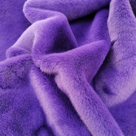 Purple Faux Fur Lilac Faux Fur Violet Mink Luxury Violaceous