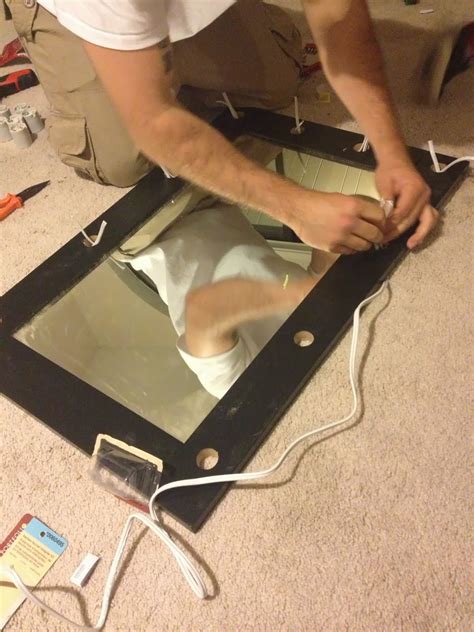 Some models are simply clipped or inserted onto the mirror; Beauty, Fashion, and Lifestyle Blog: DIY Lighted Makeup Mirror (Broadway style) Vanity