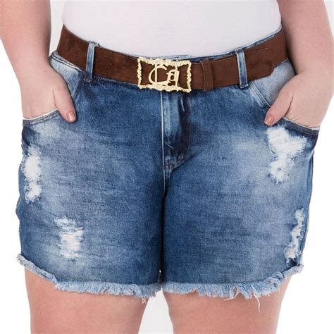 Kit Shorts Jeans Feminino Cintura Alta Hot Pant R Em Mercado Livre