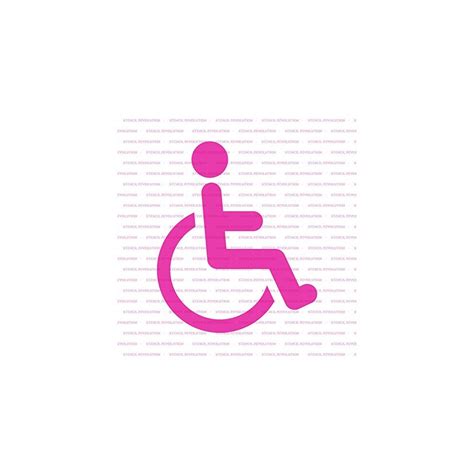 Handicap Symbol Stencil Reusable Stencils For Painting Mylar