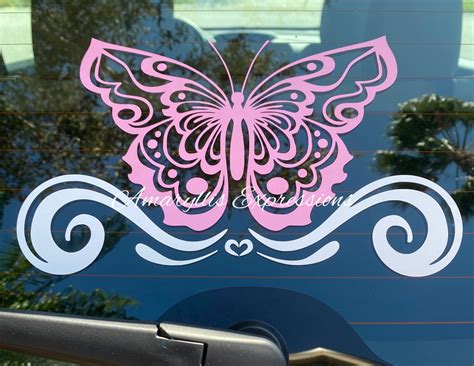 Butterfly Vinyl Decal For Car Laptop Sticker Mirror Decal Etsy