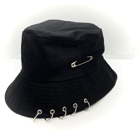 Kpop Bucket Hat With Rings Men Women Unisex Caps With Iron Etsy