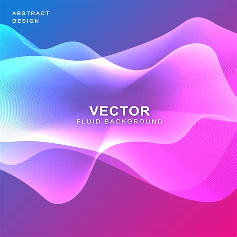 Premium Vector Colorful Wavy Fluid Background Banner