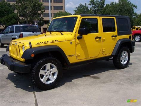 Yellow Jeep Wrangler Unlimited Rubicon For Sale