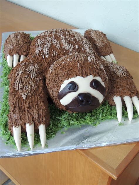 Sloth Cake — Animal Sloth Cakes Animal Cakes Sloth