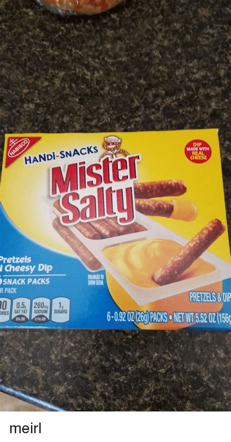 Mister Salty Pretzels Cheesy Dip Enargedio Snack Packs R Pack 00 050