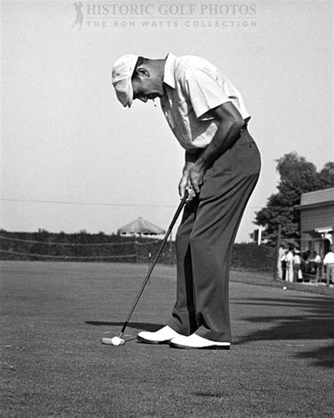Ben Hogan On The Putting Range At Hillcrest Country Club 1949