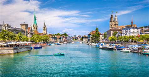 Limmat River One Of The Top Attractions In Zurich Switzerland