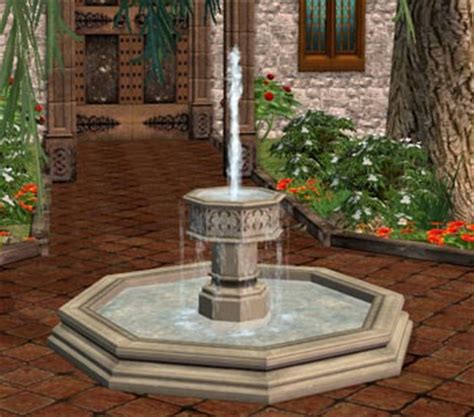 How do you learn to garden in sims 3. » Medieval Gothic Fountain - New Mesh - Sims 2 Marina's Sims