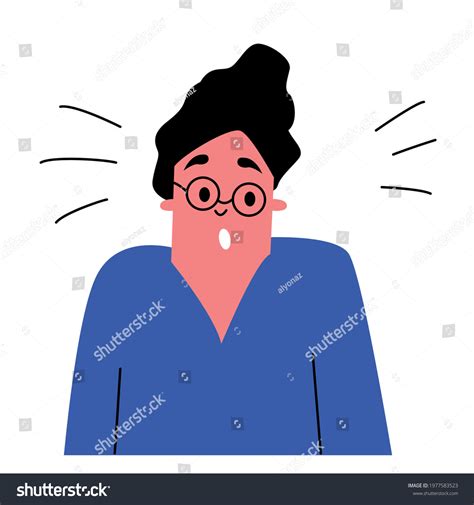 Surprised Woman Her Mouth Open Woman Stock Vector Royalty Free