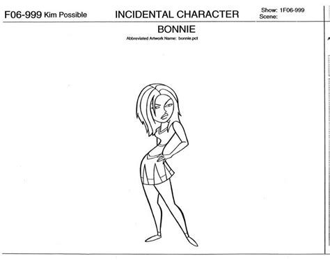 Model Sheets Of Ann And Bonnie From Kim Possible Malt S Reference