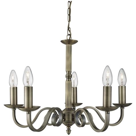 searchlight lighting richmond traditional 5 light ceiling pendant light in antique brass finish