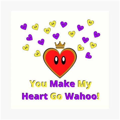 You Make My Heart Go Wahoo Intersex Colors Art Print By Bootscauch
