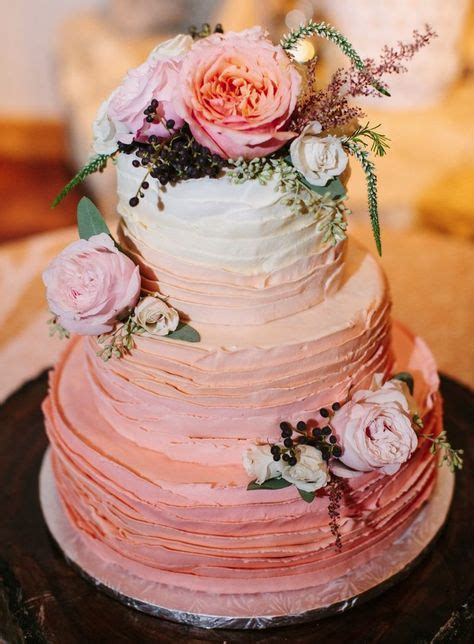 14 Peach Color Cakes Ideas Colorful Cakes Cake Wedding Cakes