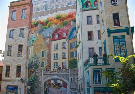 The Eye Deceiving Murals Of Quebec City Amusing Planet