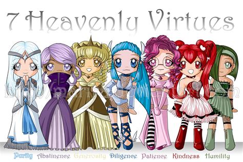 Heavenly Virtues 7 Deadly Sins And Heavenly Virtues Pinterest Anime