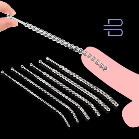 Ribbed Penis Sounding Rods Urethral Sound Urethral Plug For Male Steel Penis Plug 7 Sizes Etsy
