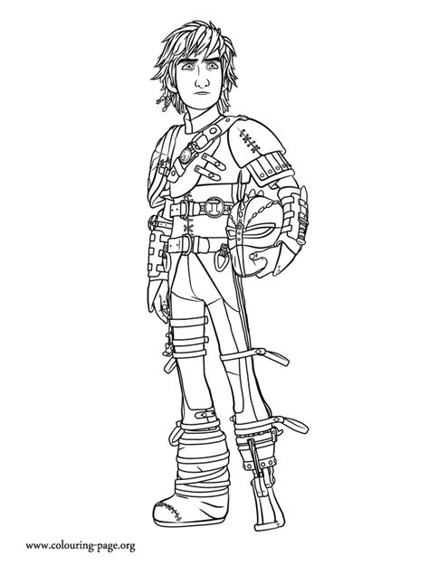 train  dragon  older hiccup coloring page