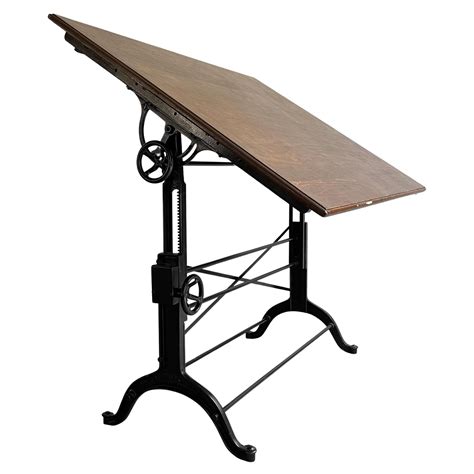 Antique Adjustable Cast Iron Drafting Table By Keuffel And Esser At 1stdibs